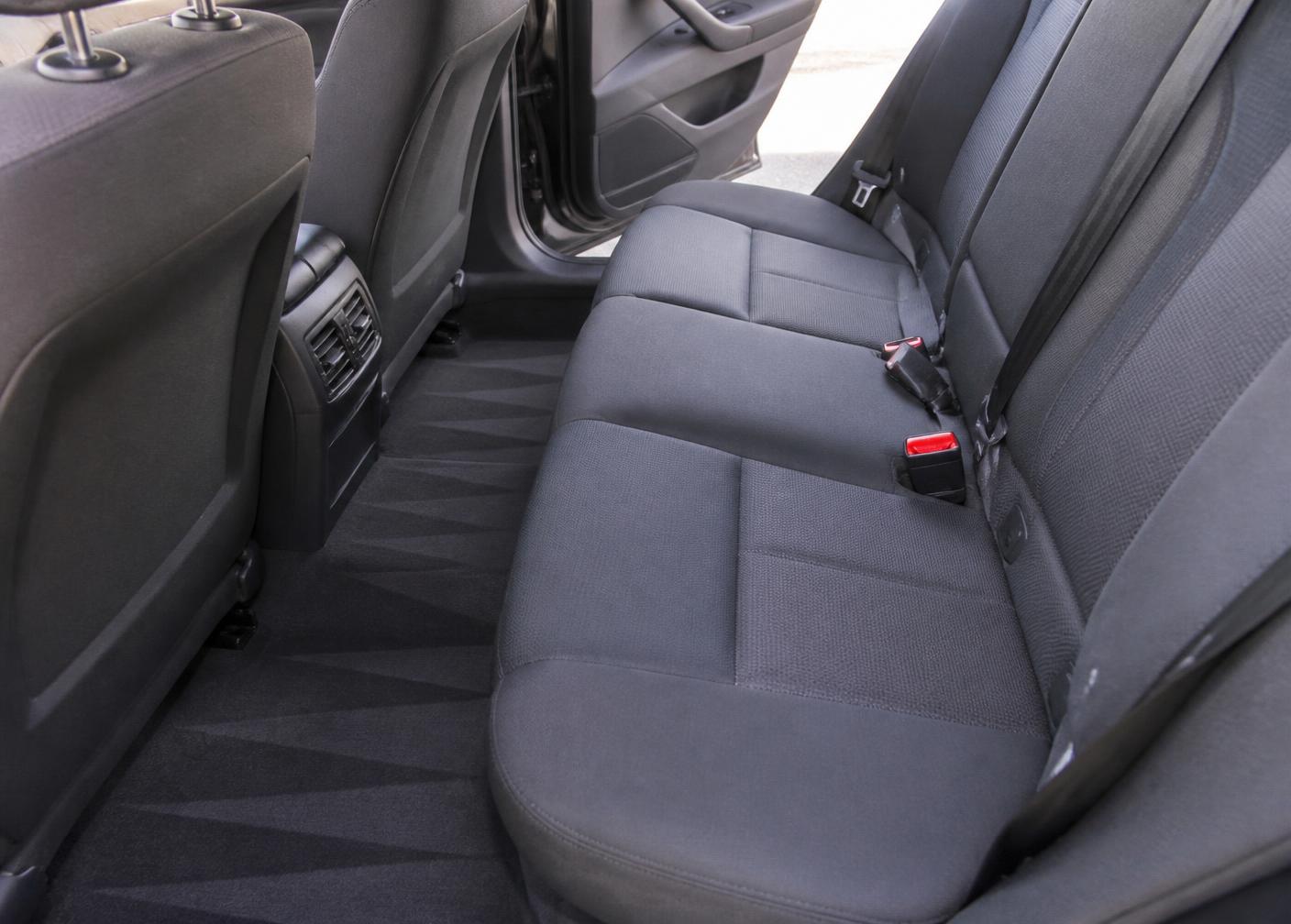 Rear seats and carpet after a deep interior clean